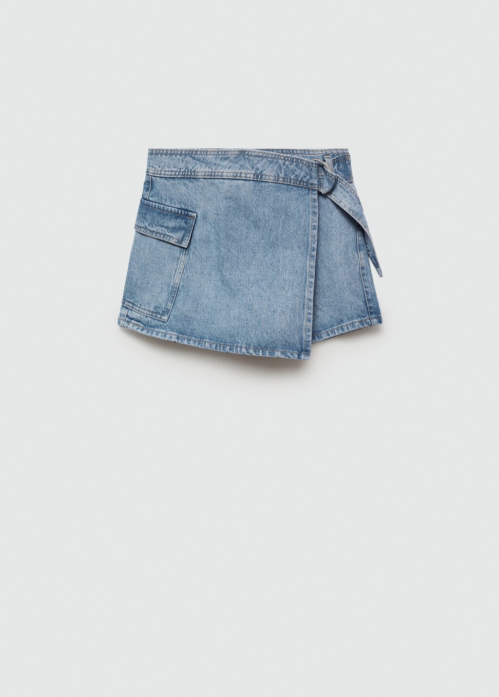 Denim skort - Medium Blue