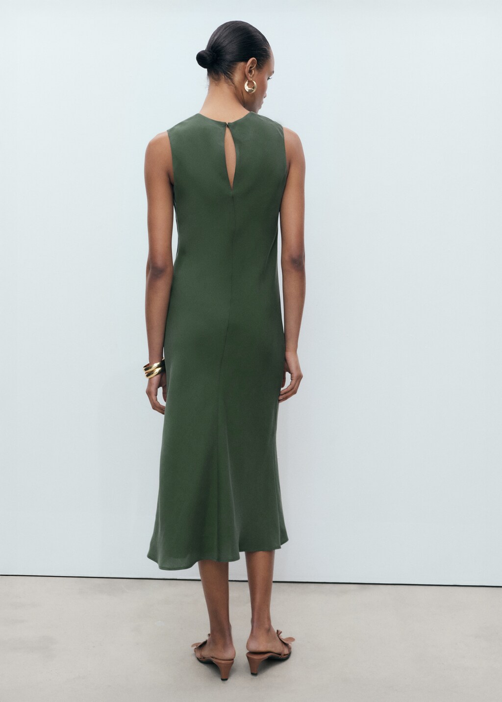 Shift midi dress - Green