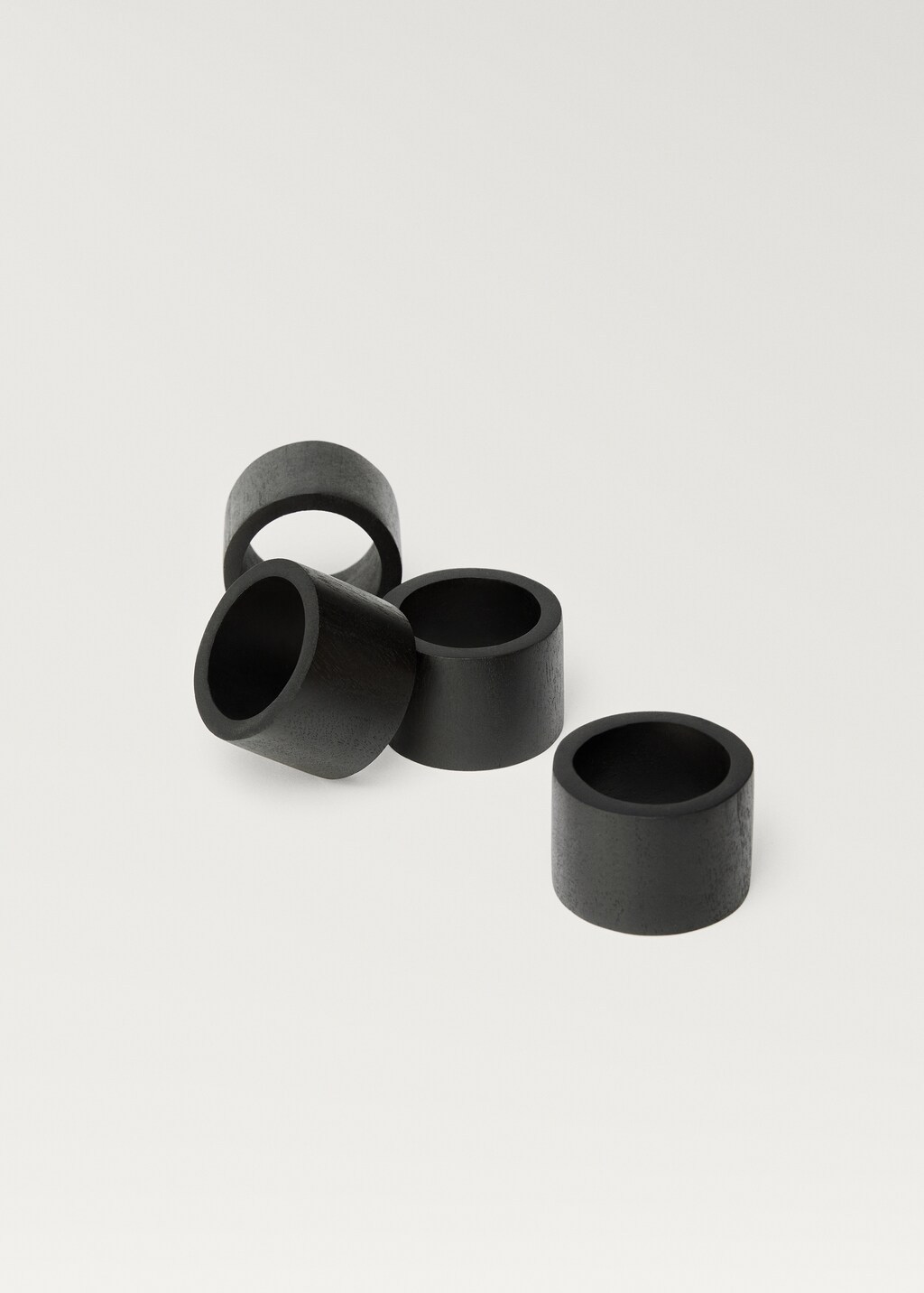 Wooden napkin box - Black