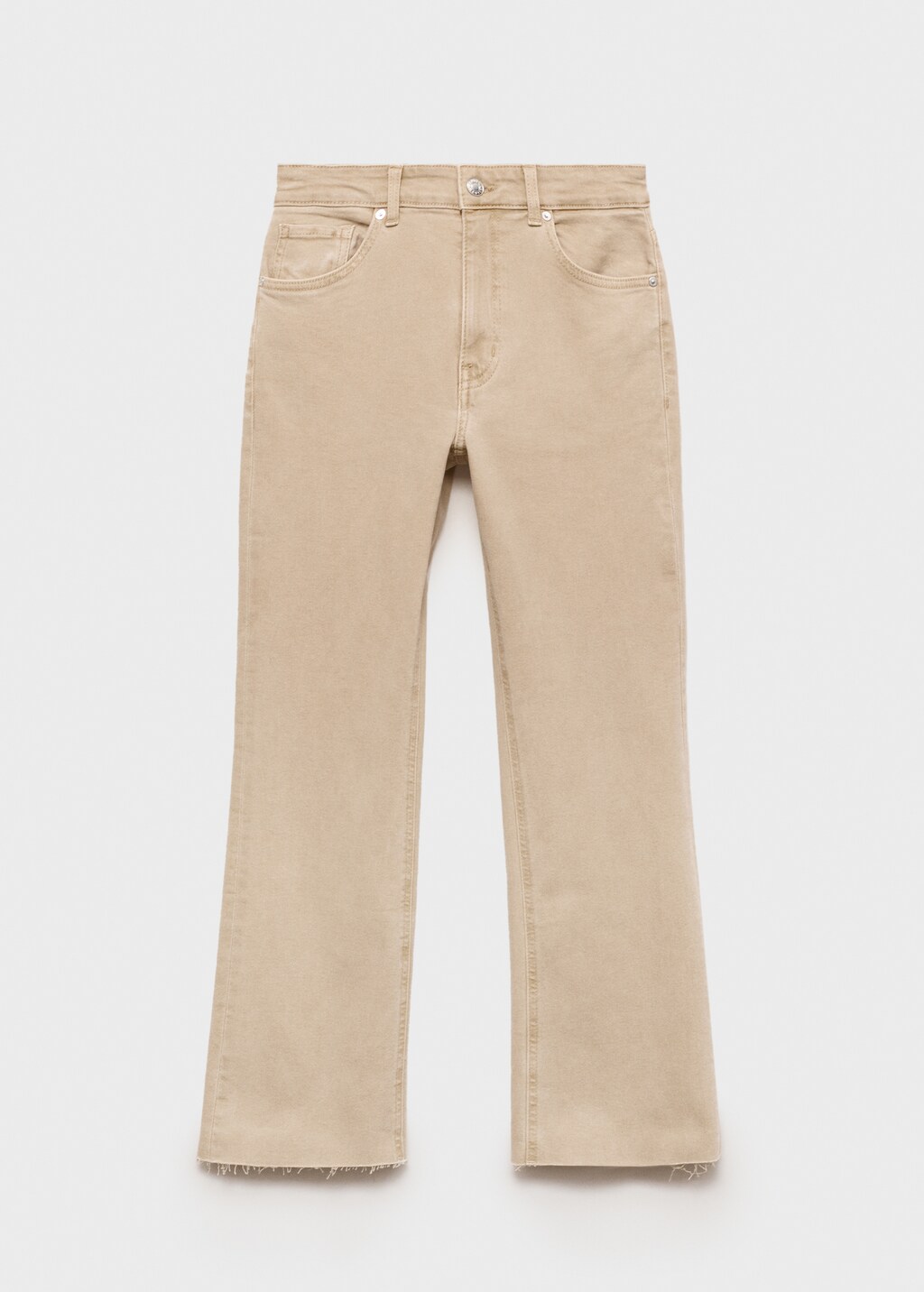 Sienna waxed flared cropped jeans - Black