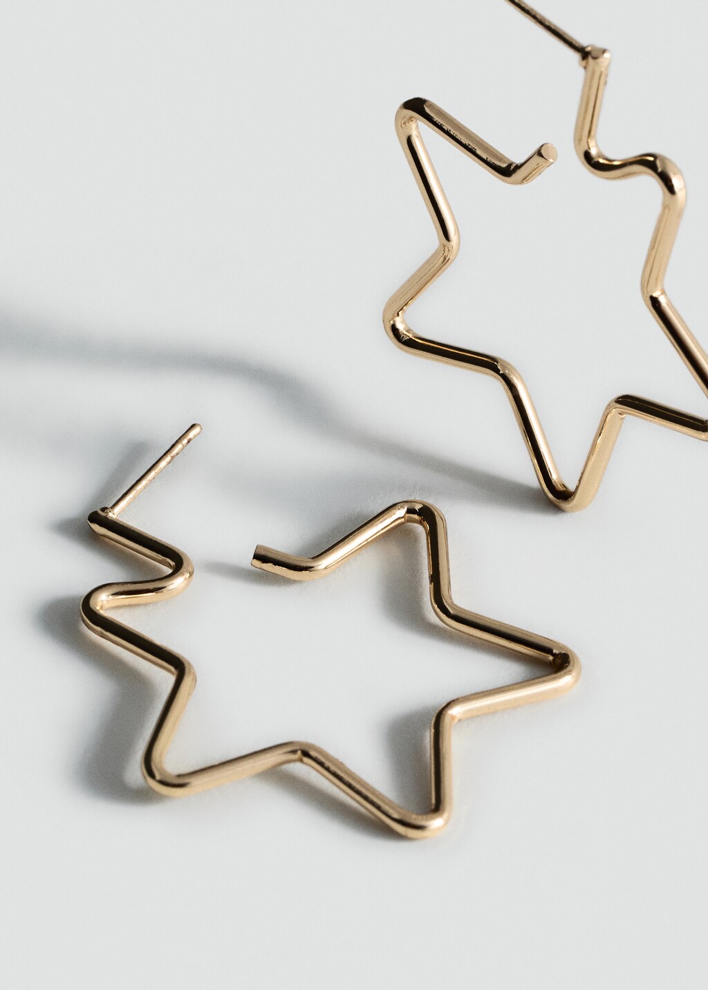 Star hoop earrings - Gold