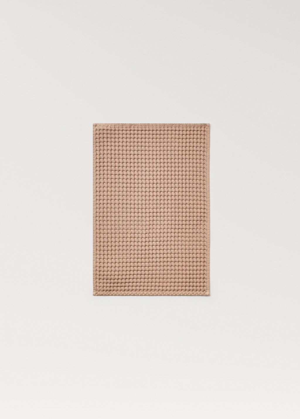 Washed cotton waffle guest towel - Green