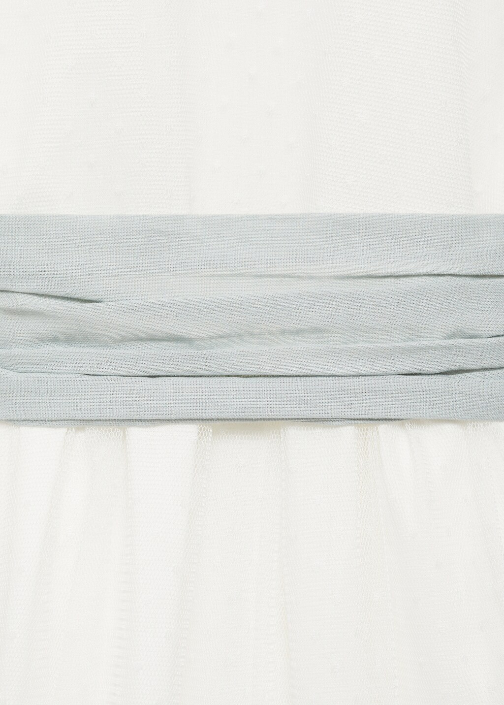 Bow Plumeti dress - White