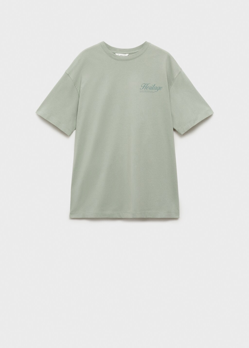 Printed cotton-blend T-shirt - Mint Green