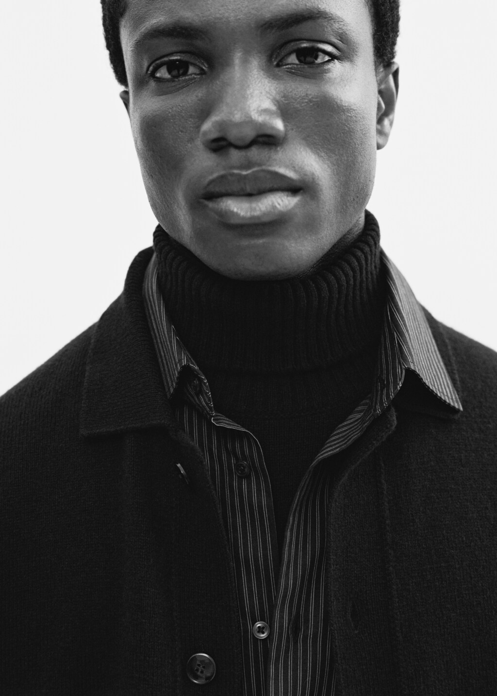 Knitted wool turtleneck sweater - Off White