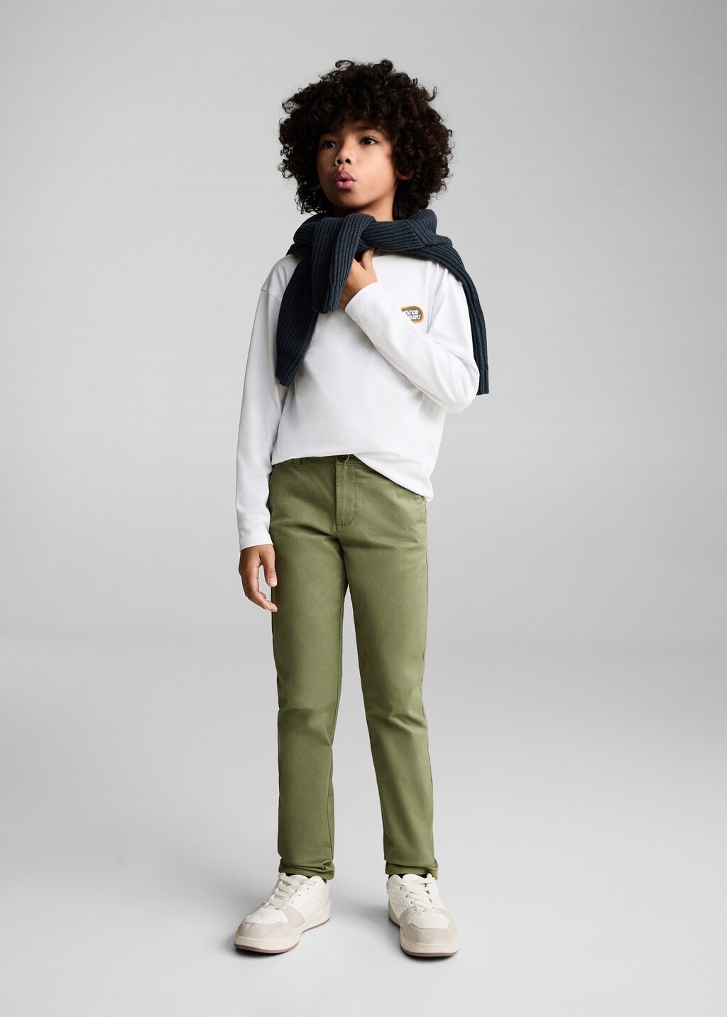 Printed cotton-blend T-shirt - Off White