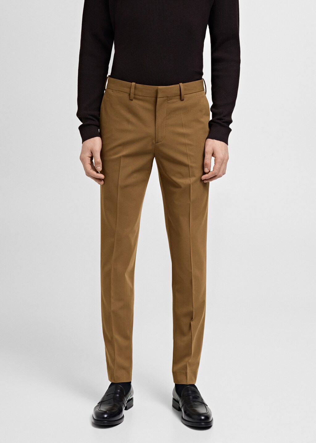 Stretch fabric super slim-fit suit trousers - Sky Blue