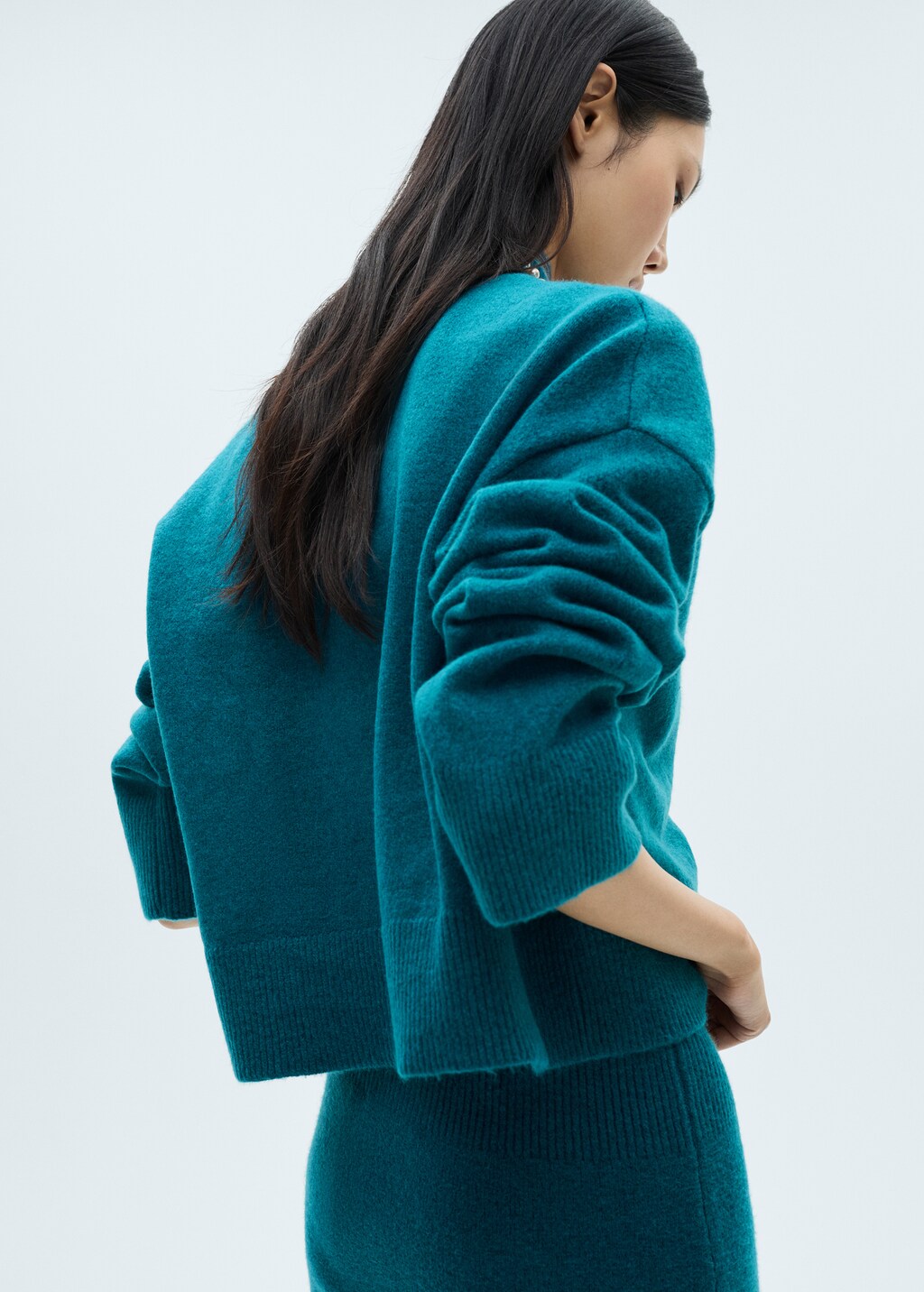 Perkins neck knitted sweater - Sand