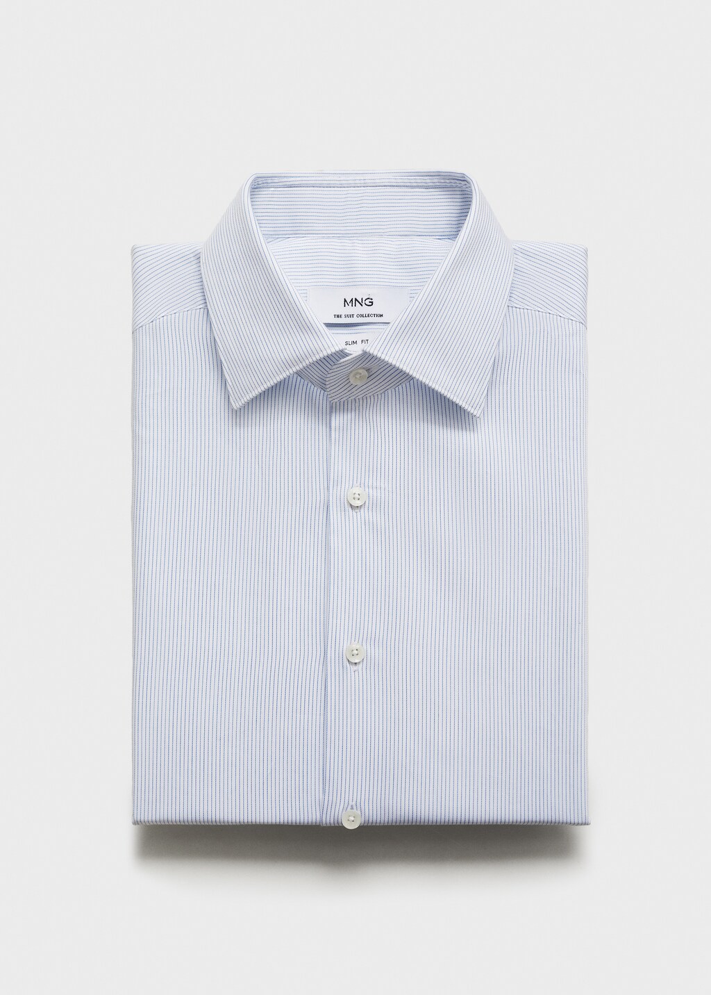 100% cotton striped suit shirt - Grey