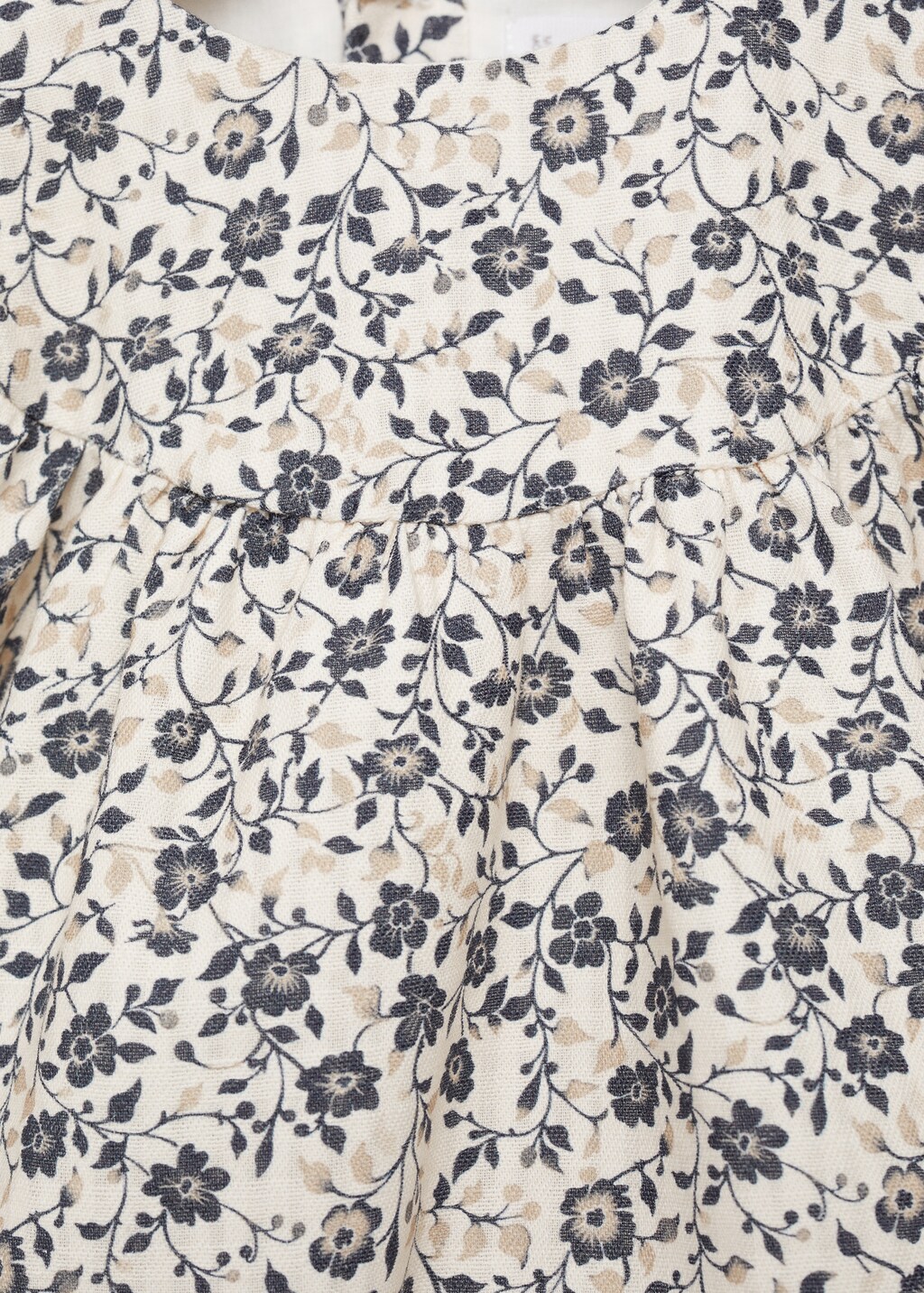 Printed dress and nappy cover - Dark Navy