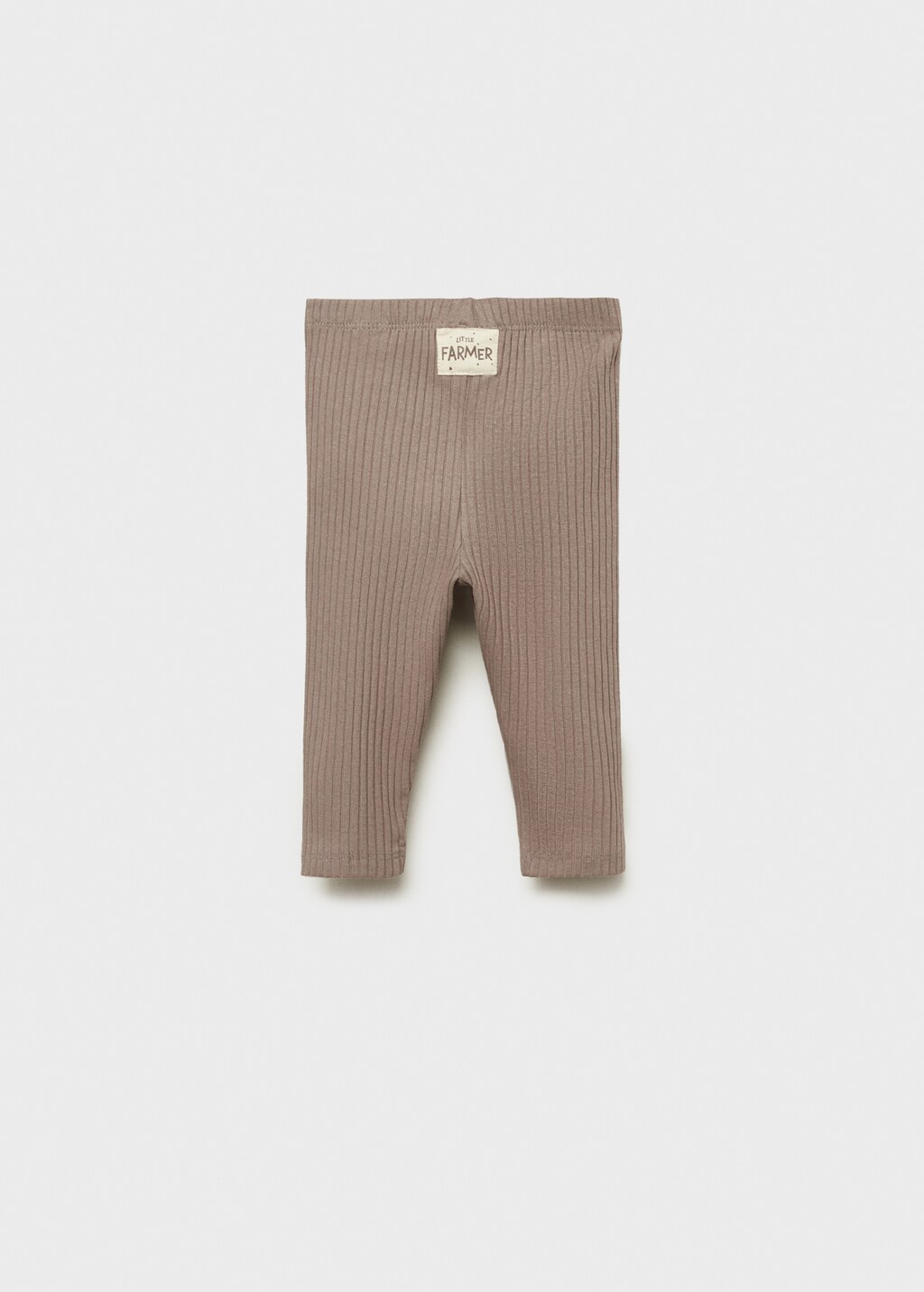 Ribbed leggings - Medium Brown