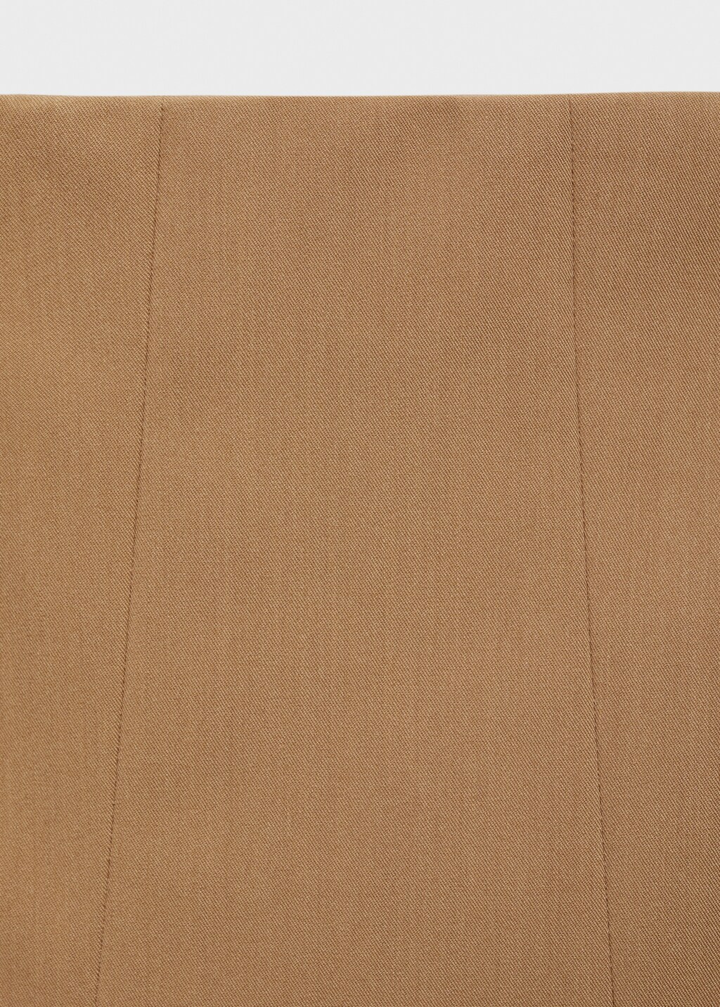 Godet midi skirt - Medium Brown