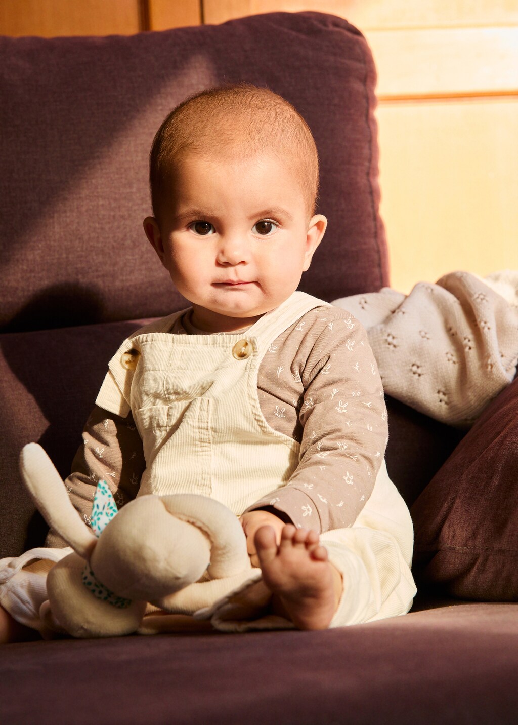 Printed cotton body - Medium Brown