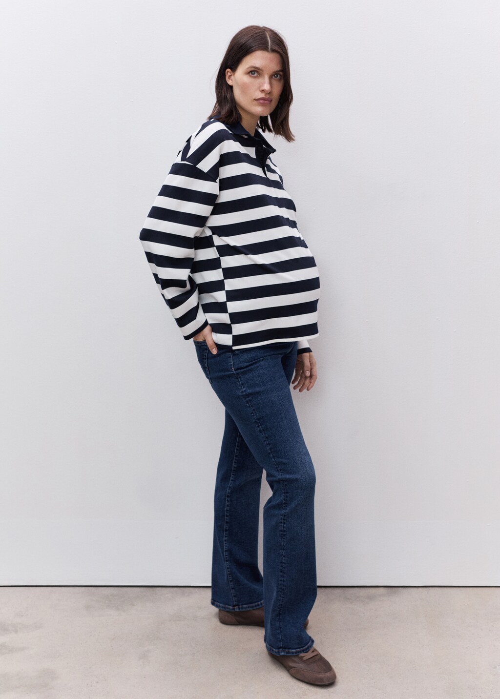 Maternity flared jeans - Black denim