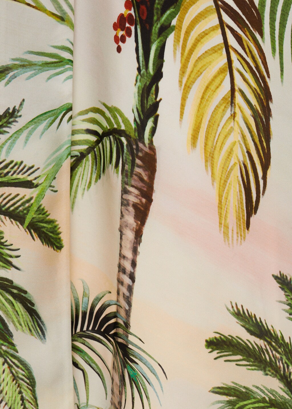 Crossover tropical dress - Ecru