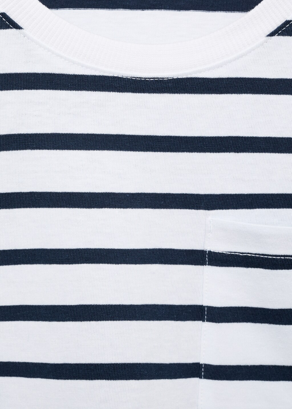 Striped cotton T-shirt - Dark Navy