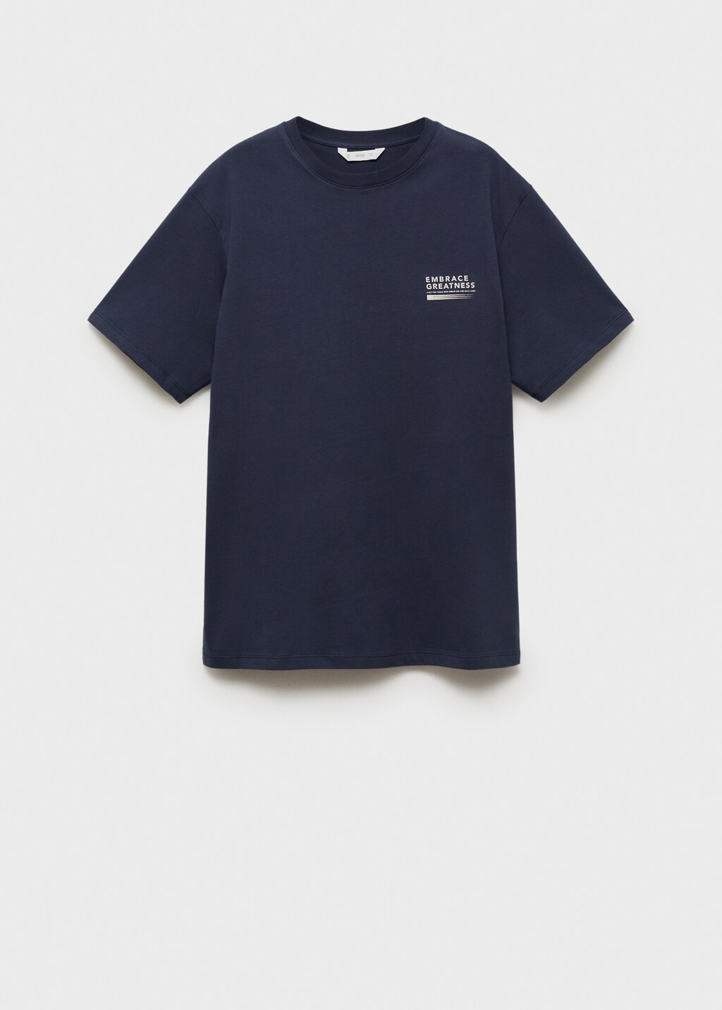 Message cotton T-shirt - Charcoal