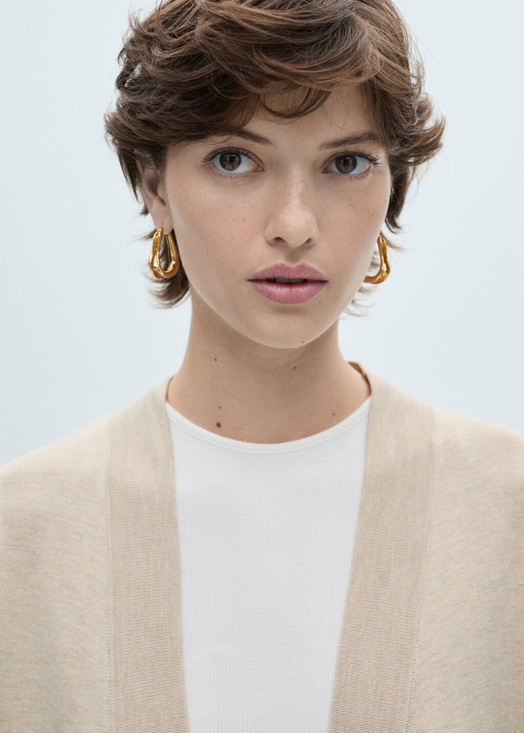 Fine-knit cardigan - Black