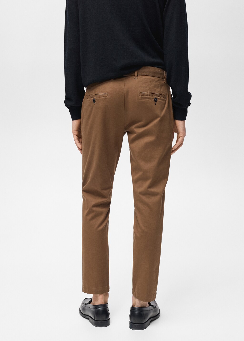 Prato cropped tapered chino trousers - Beige