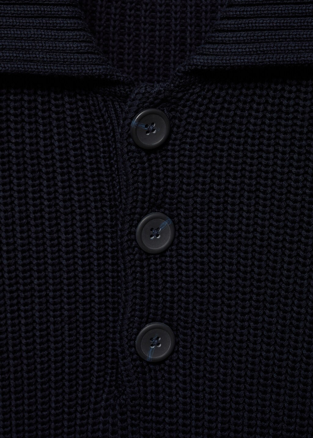 Chunky ribbed polo sweater - Light/Pastel Grey