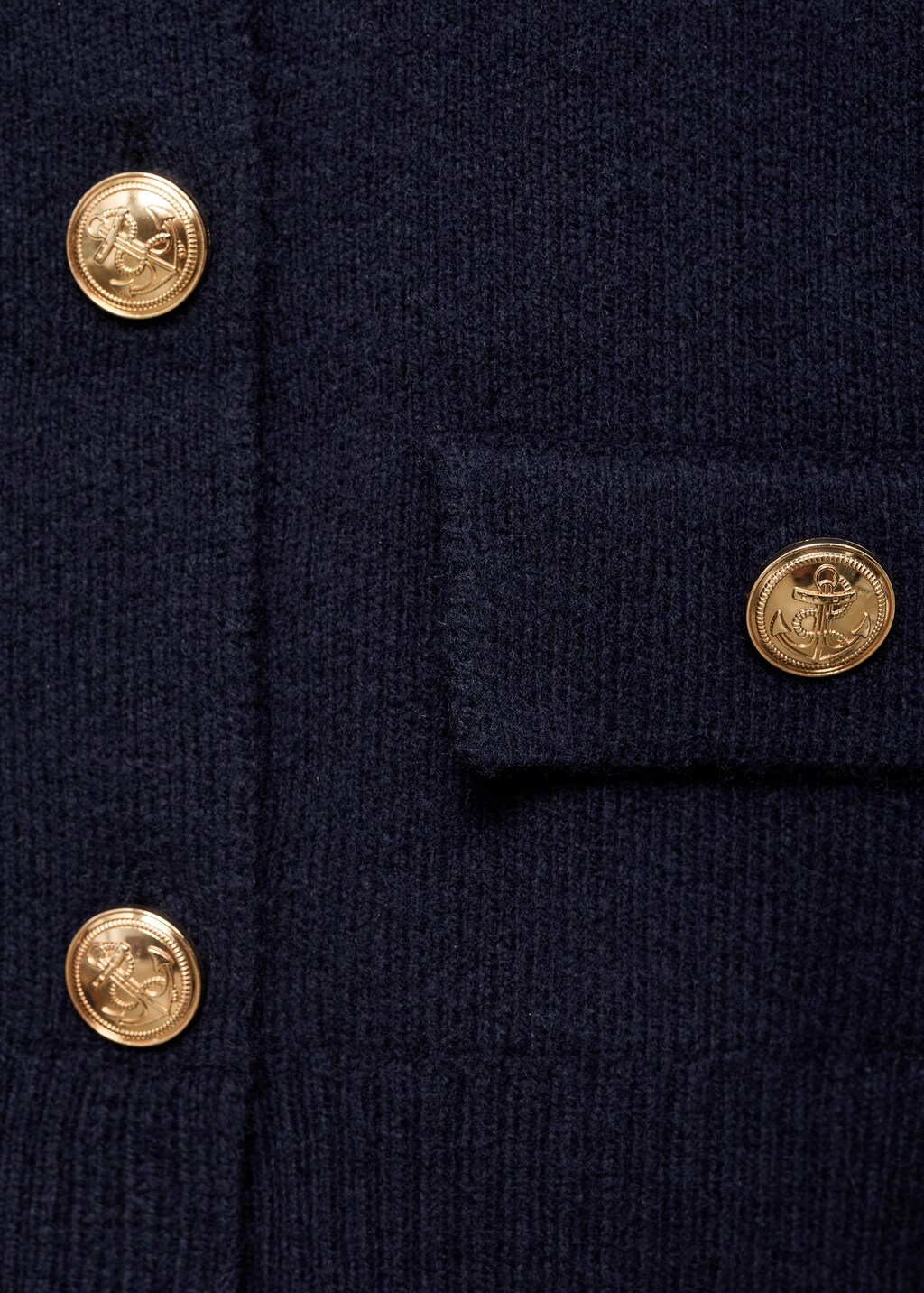 Double-breasted wool jacket - Dark Navy