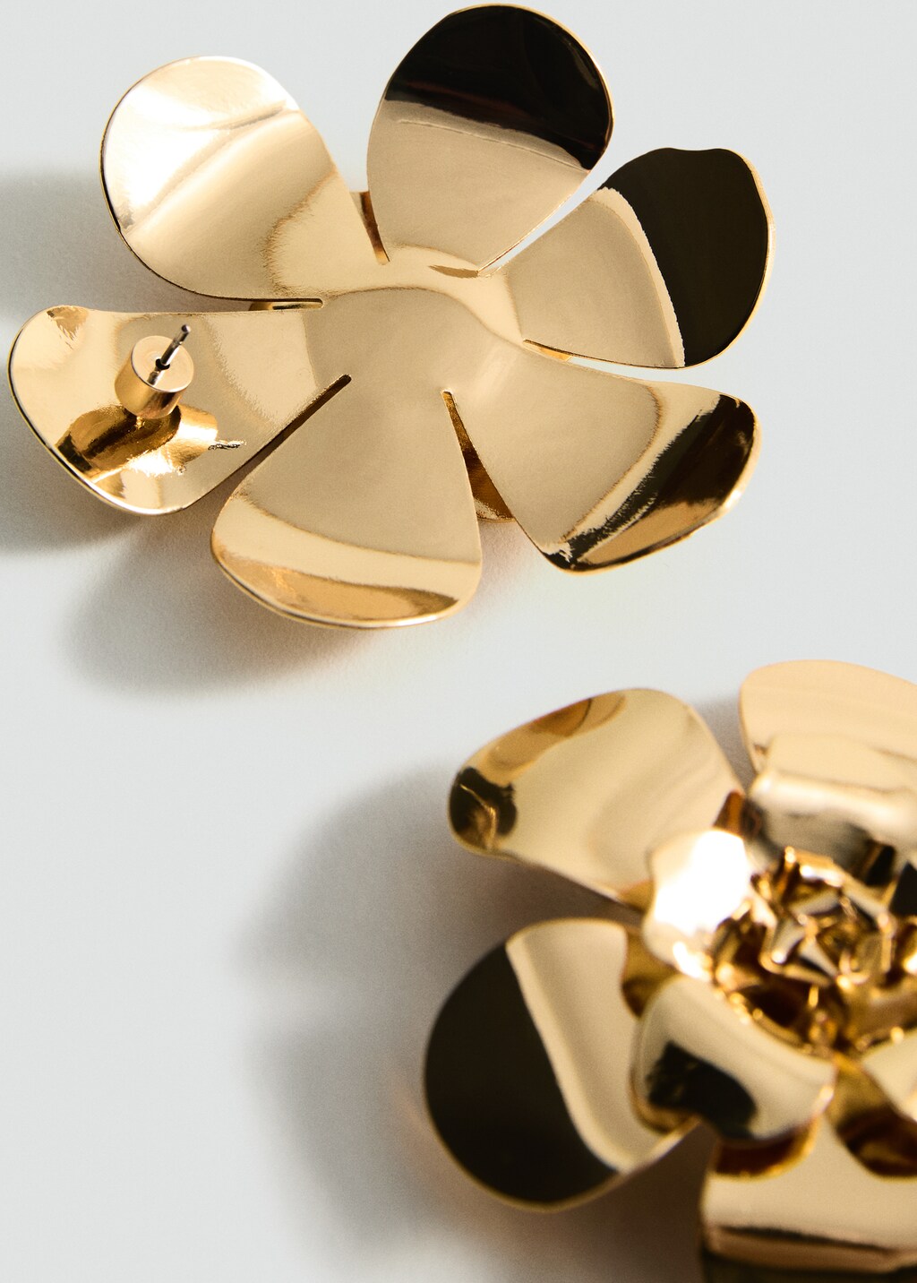 Maxi flower earrings - Gold