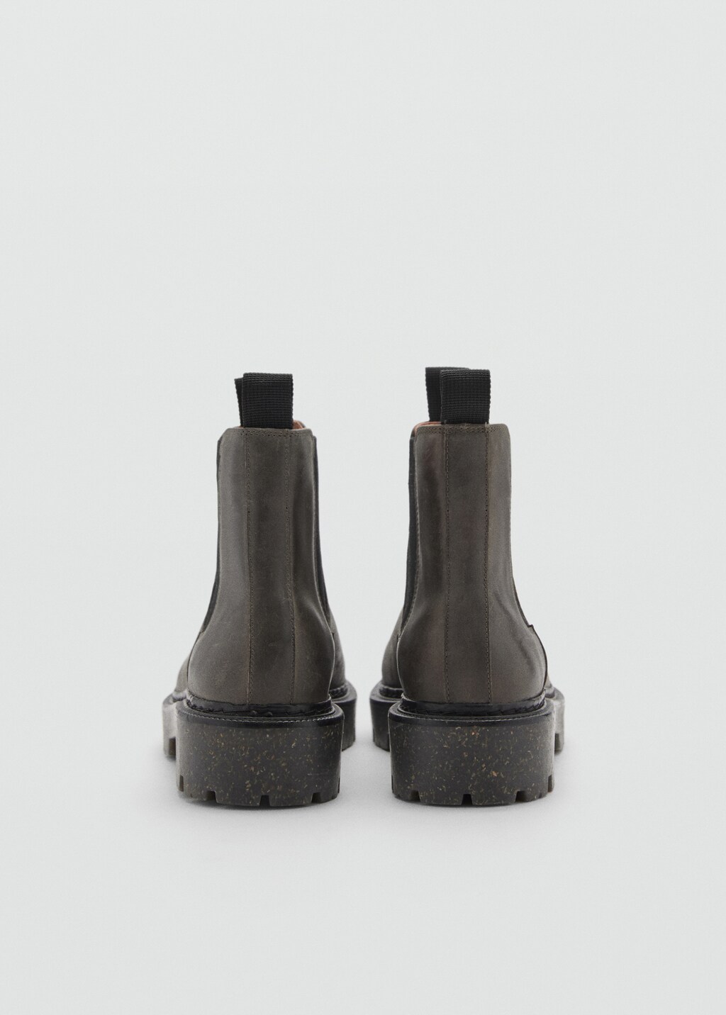 Leather chelsea boots - Grey