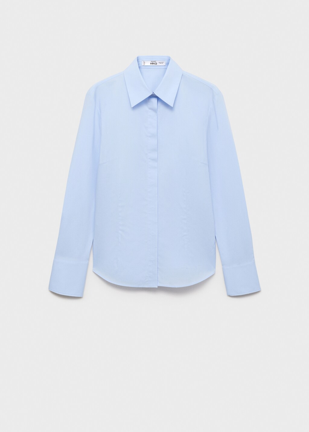 Fitted cotton shirt - White