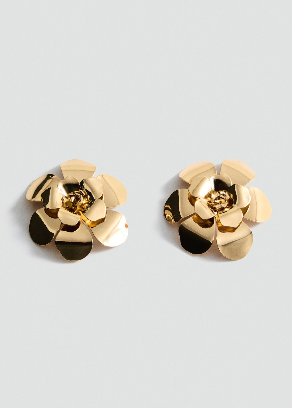 Maxi flower earrings - Gold