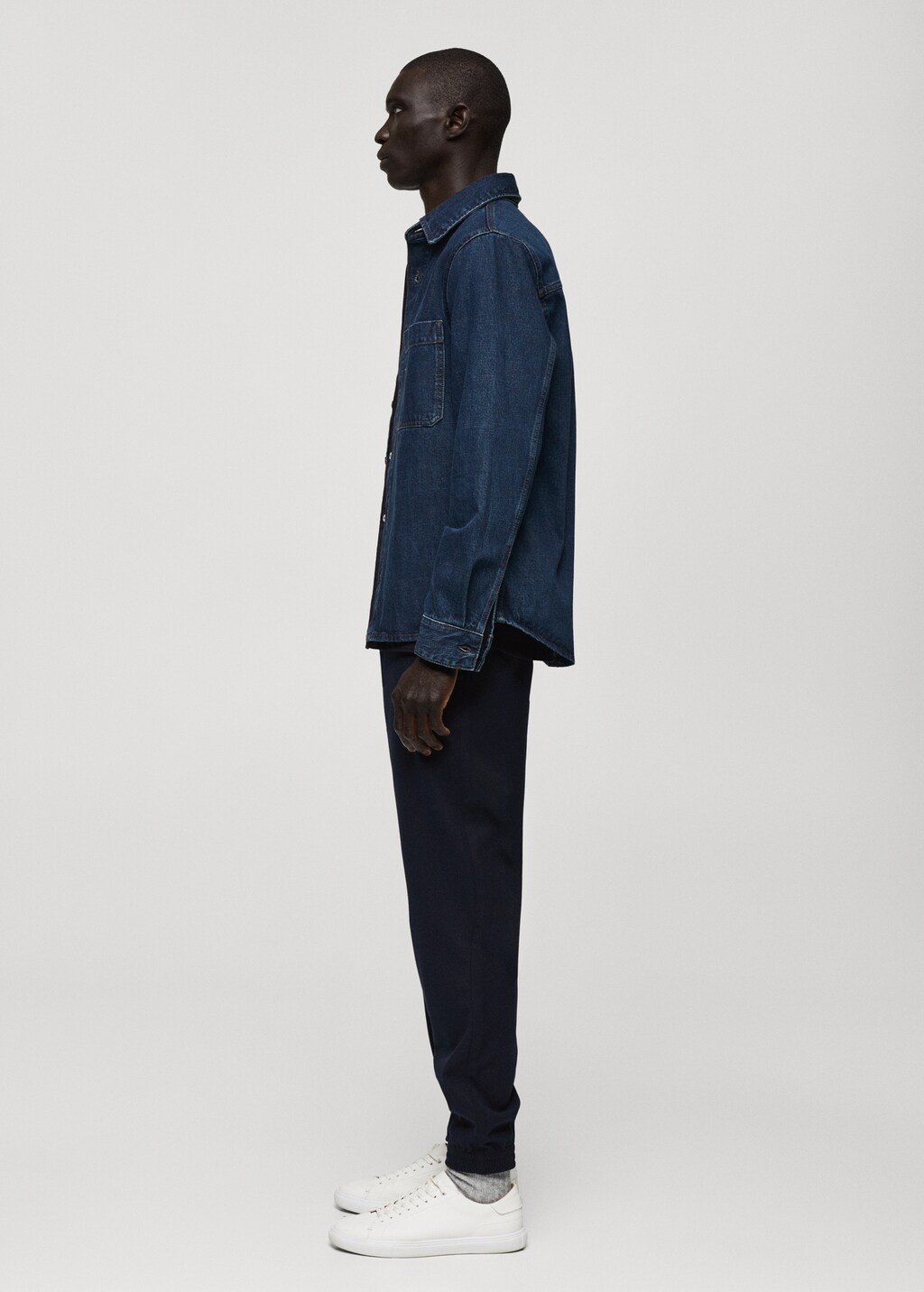 Cotton pants with adjustable drawstring - Khaki