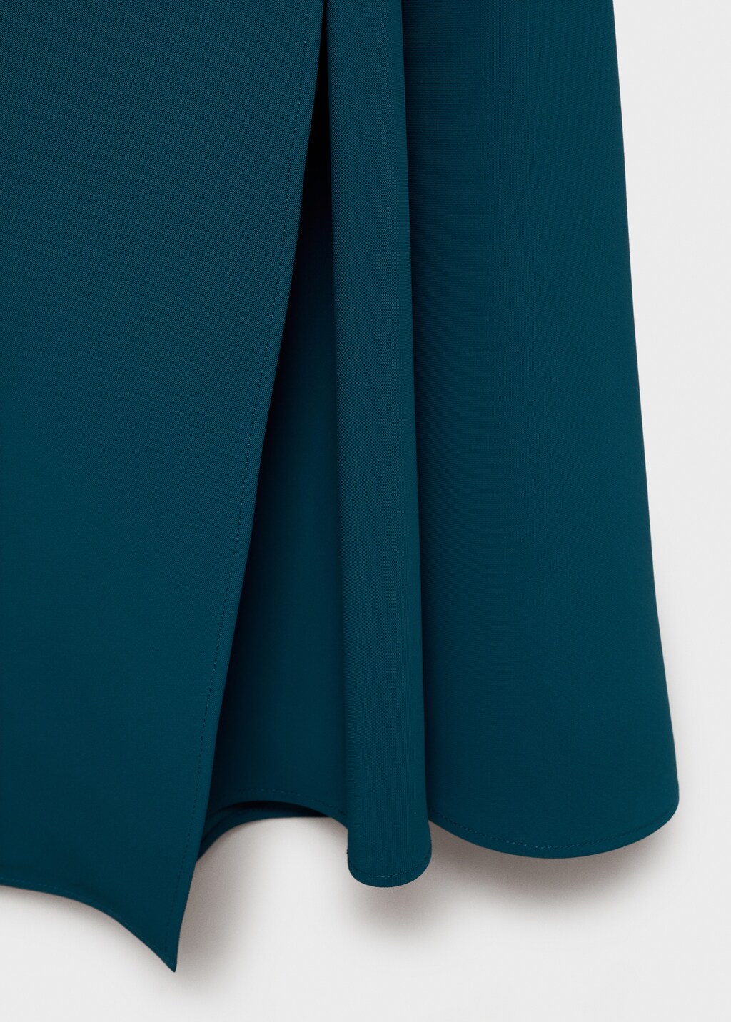 Ruched midi dress - Petrol Blue
