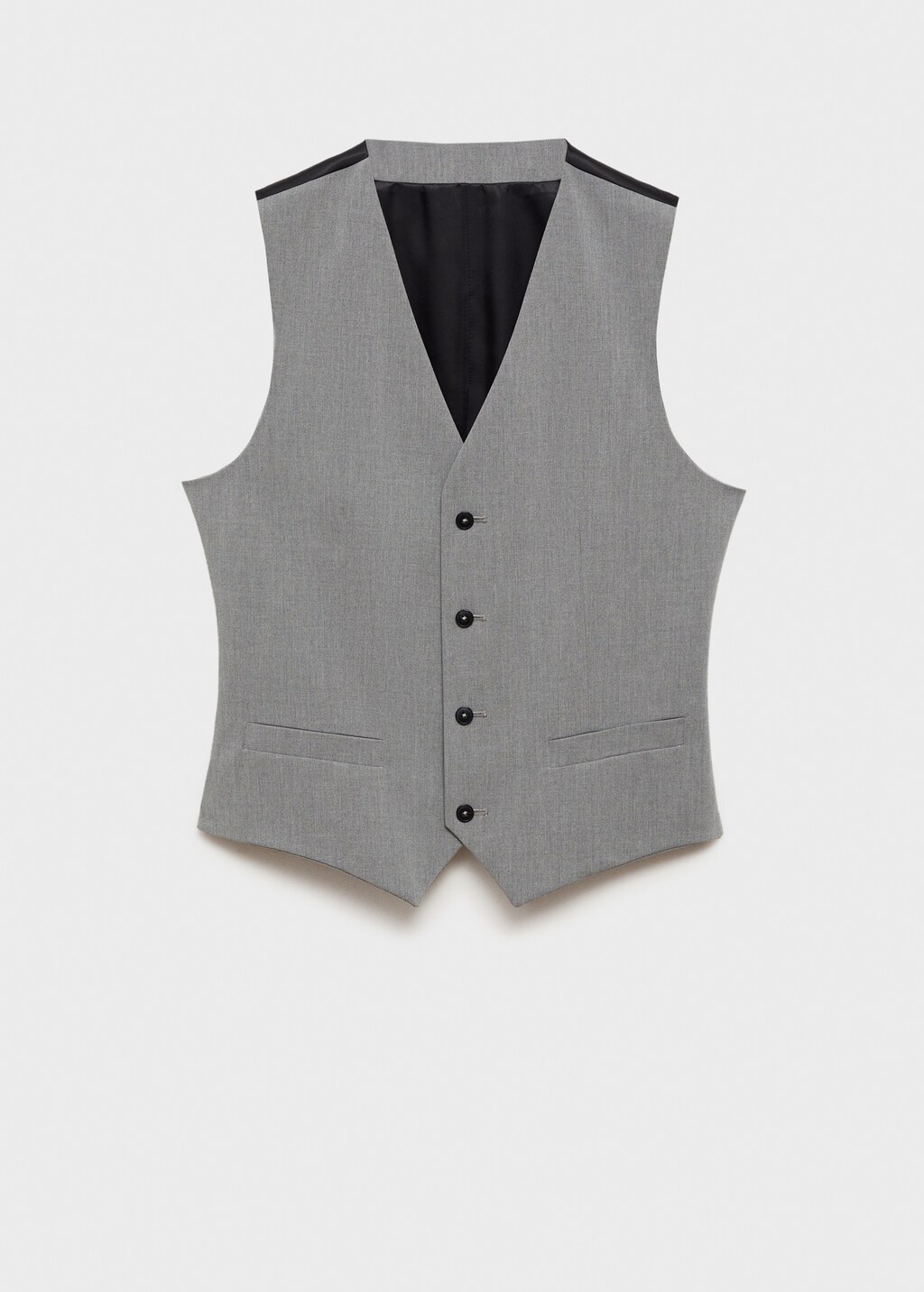 Paris super slim-fit suit waistcoat - Black