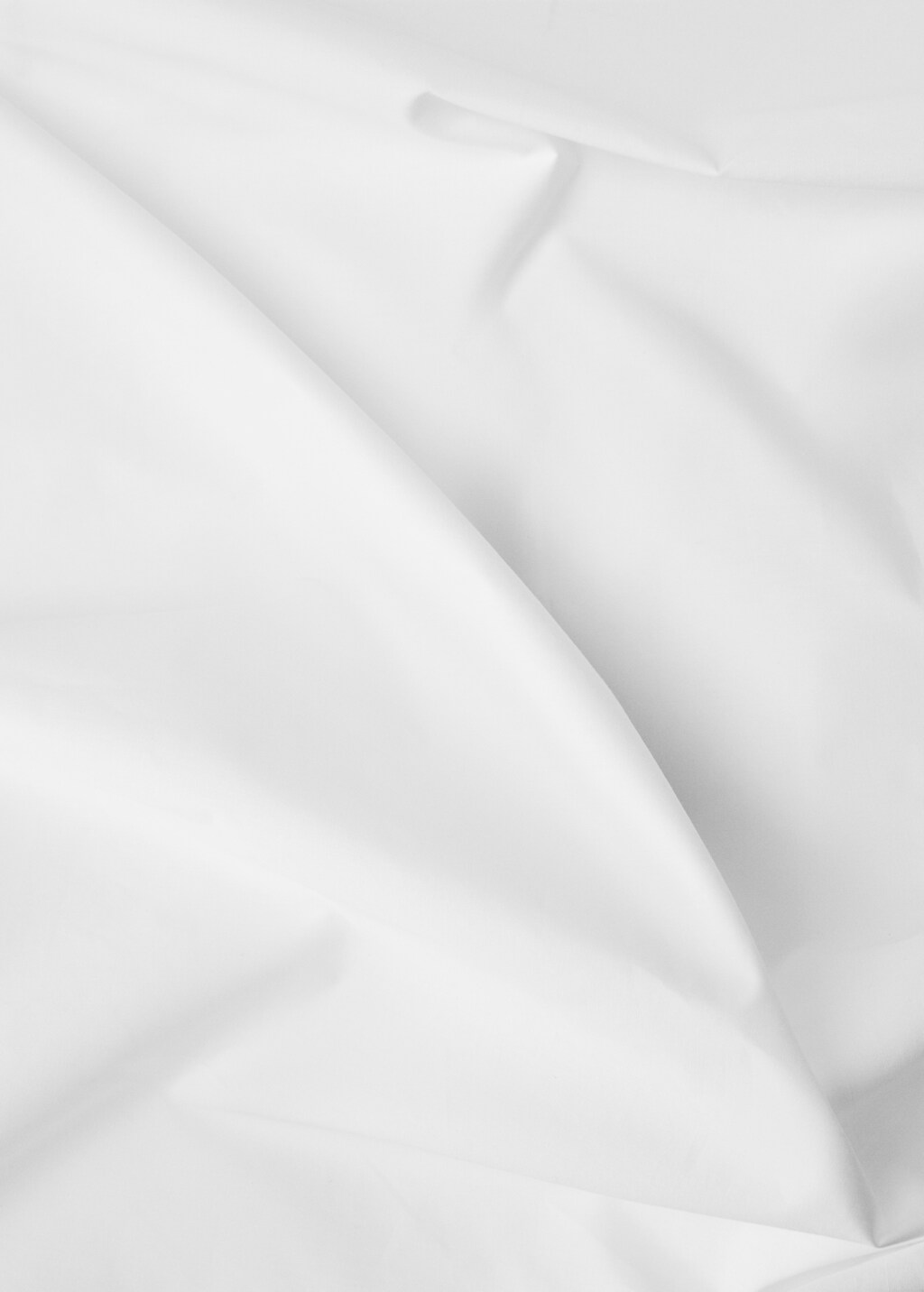 Cotton percale duvet cover with hemstitch for 90 cm bed - White