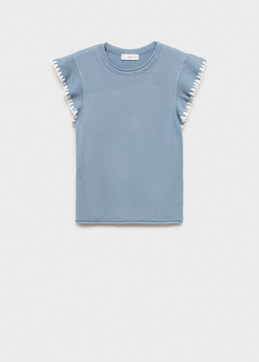 Ruffle detail top - Off White