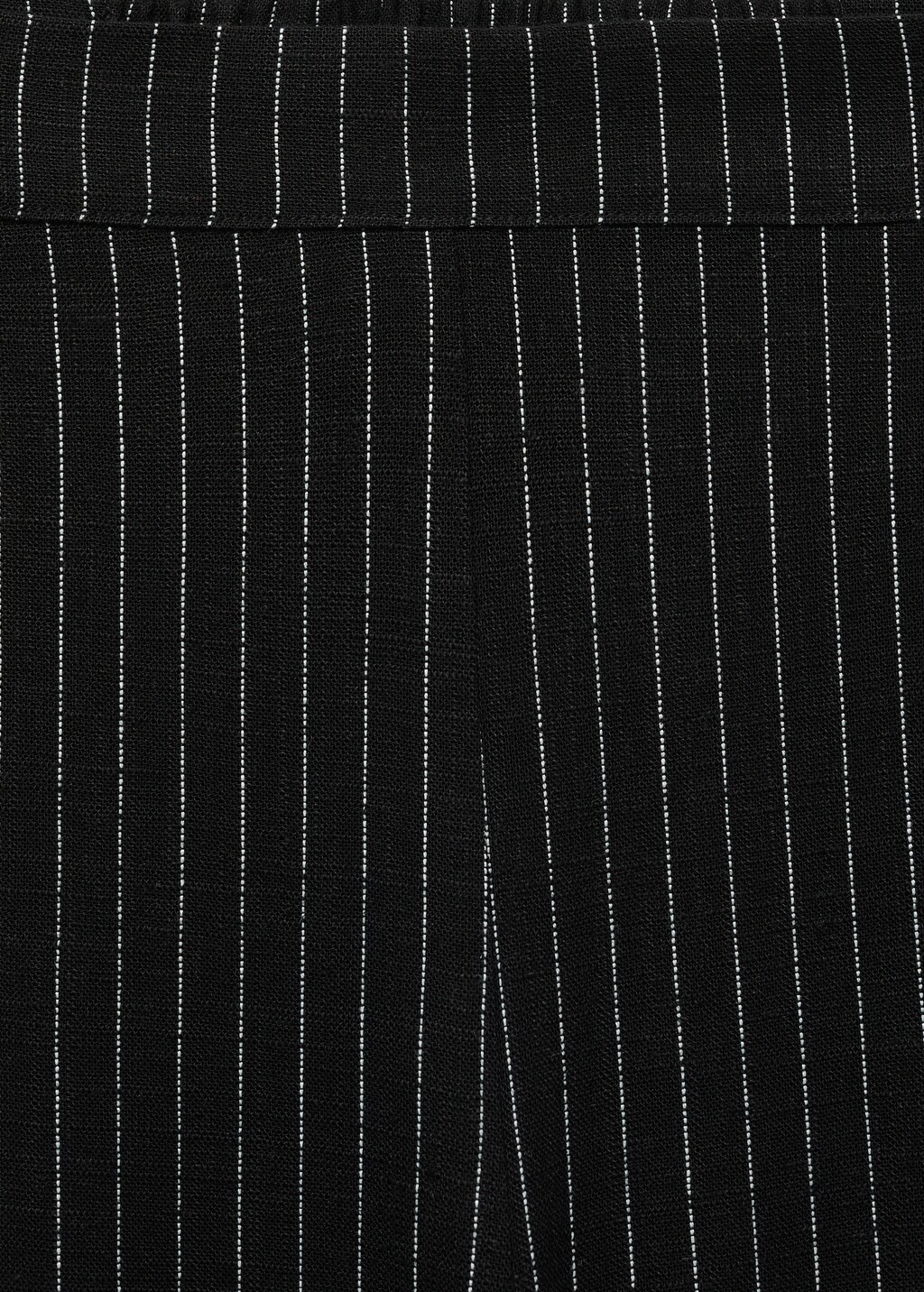 Straight striped trousers - Black