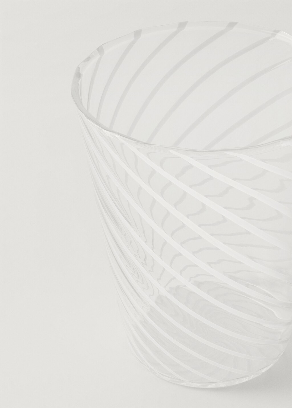 Small spiral coloured borosilicate glass - Black