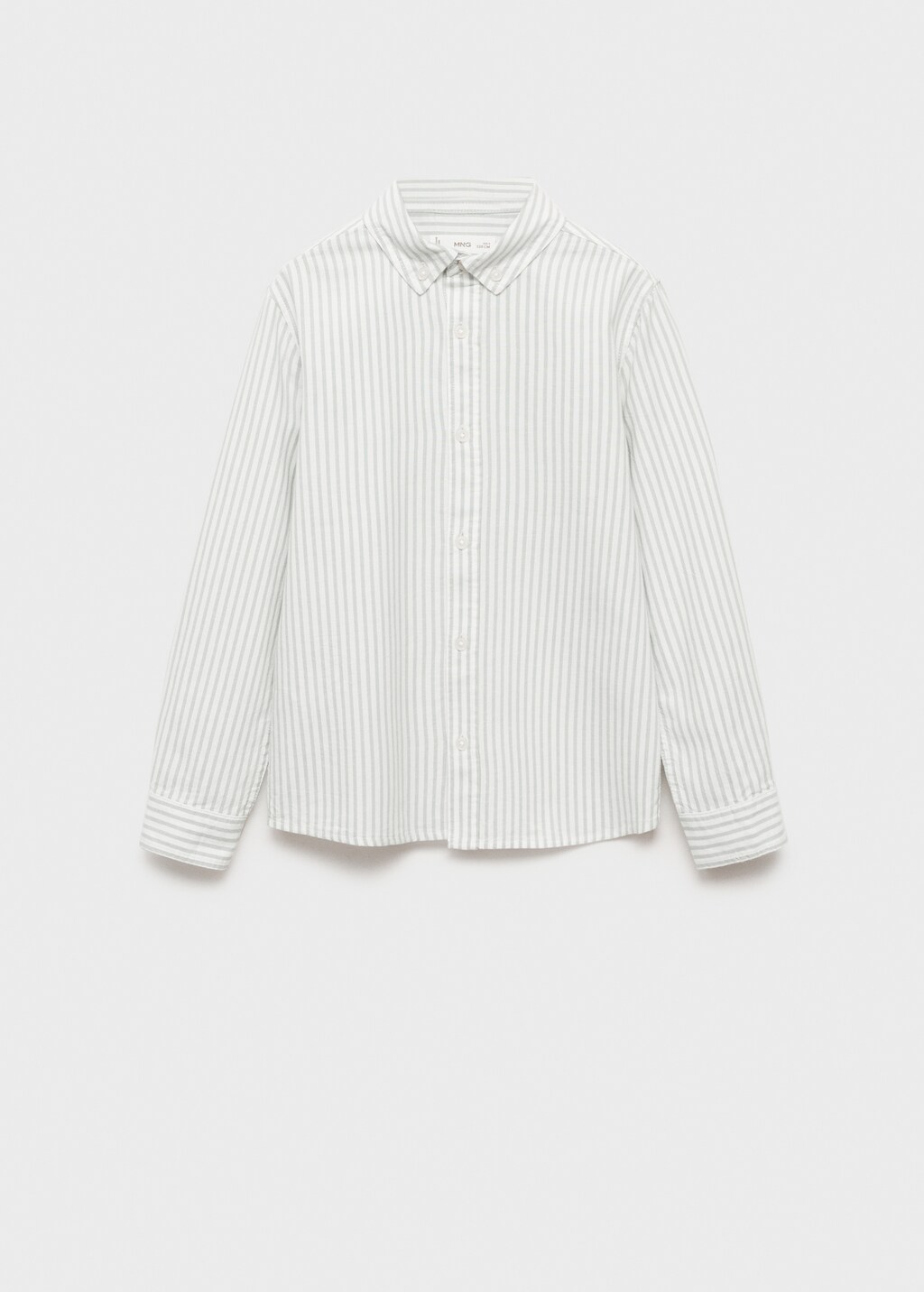 100% cotton Oxford striped shirt - Green