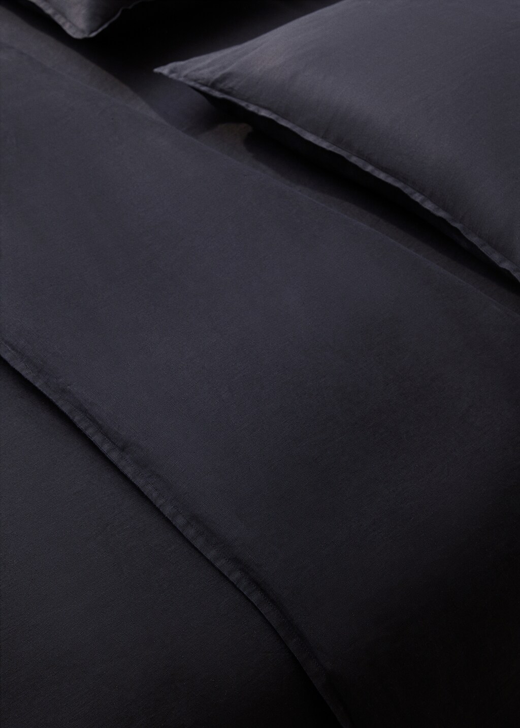 100% linen duvet cover Single bed - Dark Navy