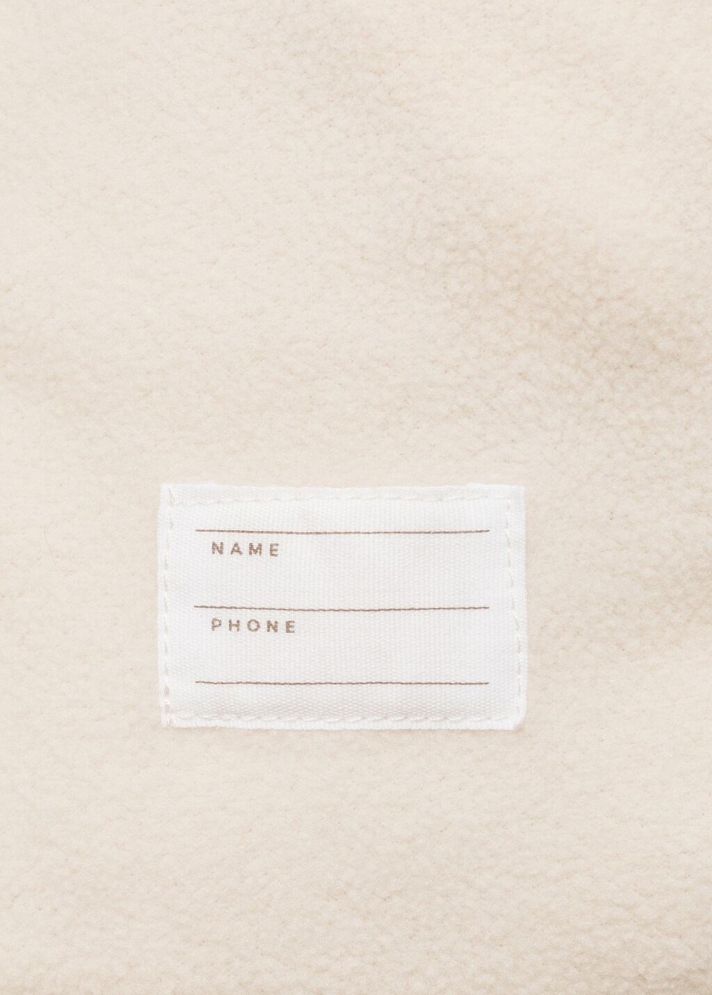 Kangaroo pocket quilted jacket - Ecru