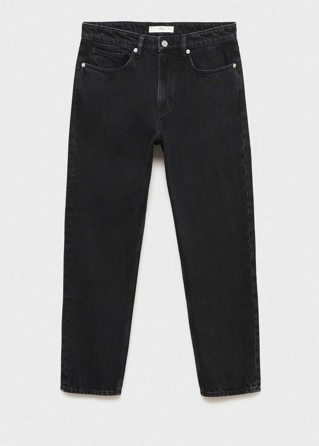 Cropped tapered-fit jeans - Bleach Blue