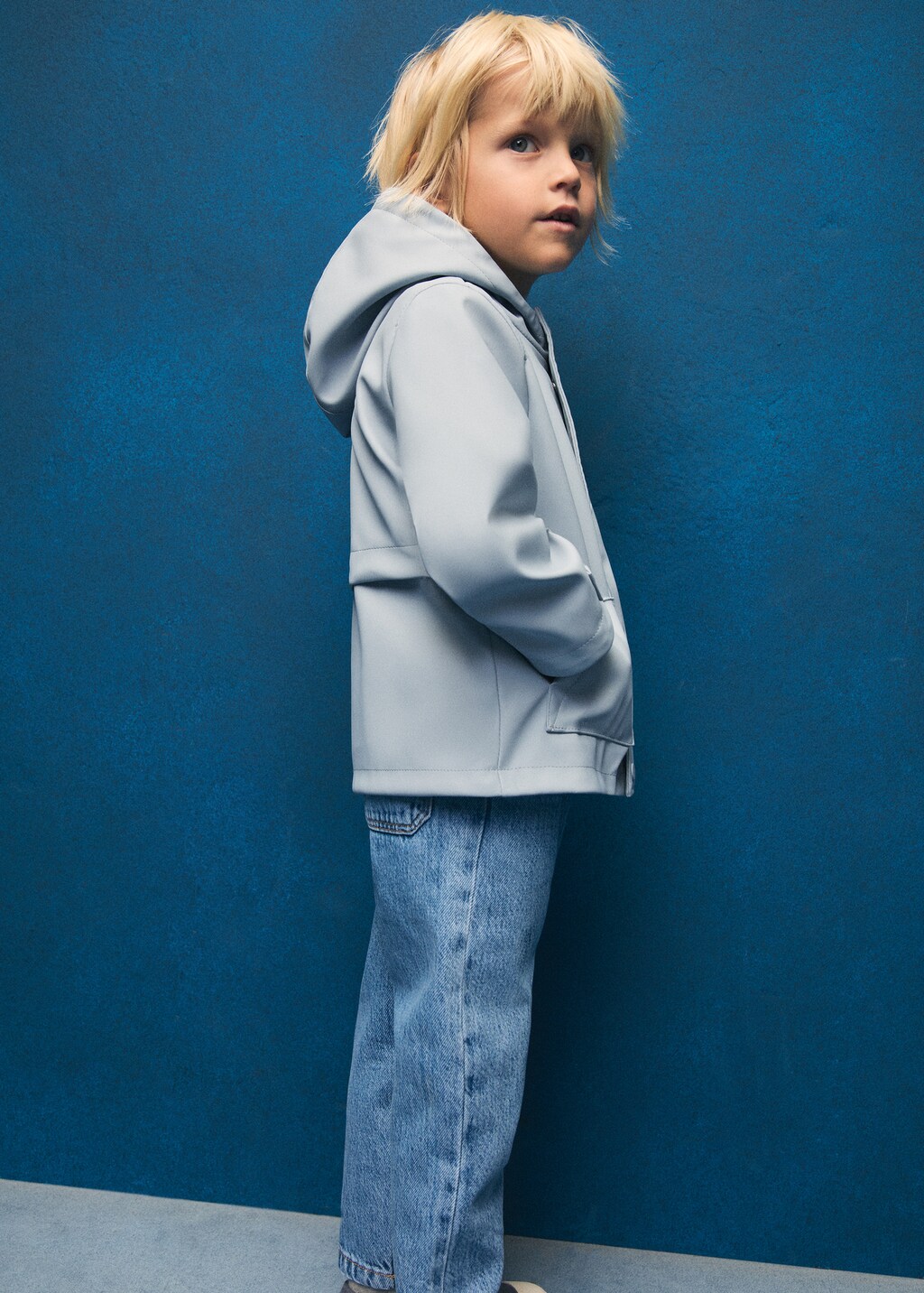 Water-repellent quilted jacket - Sky Blue