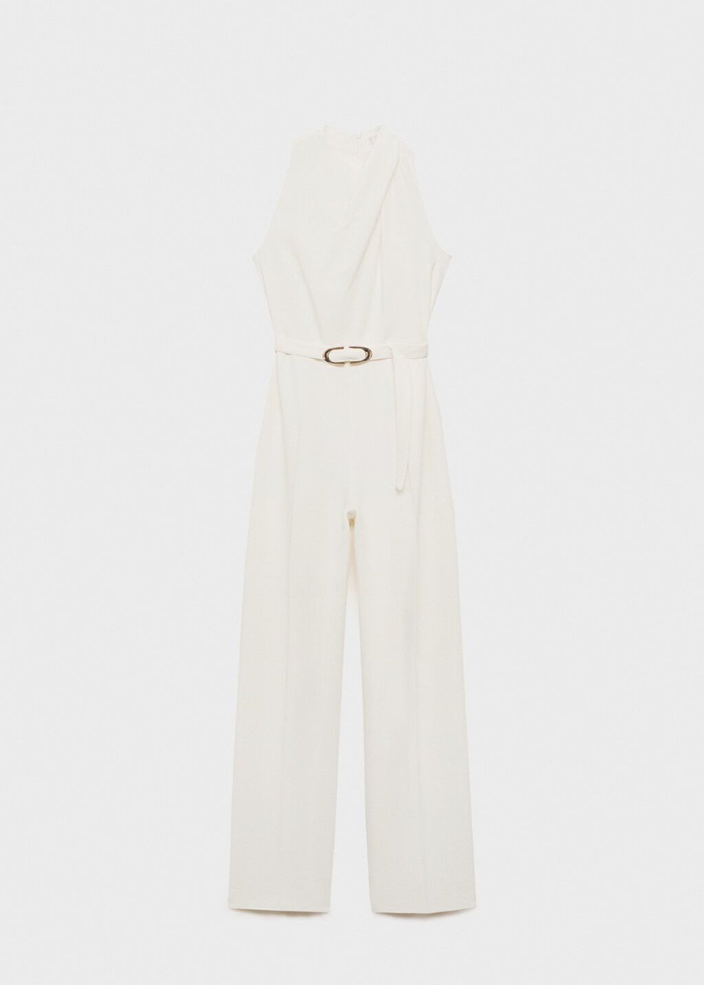 Belt long jumpsuit - Blue