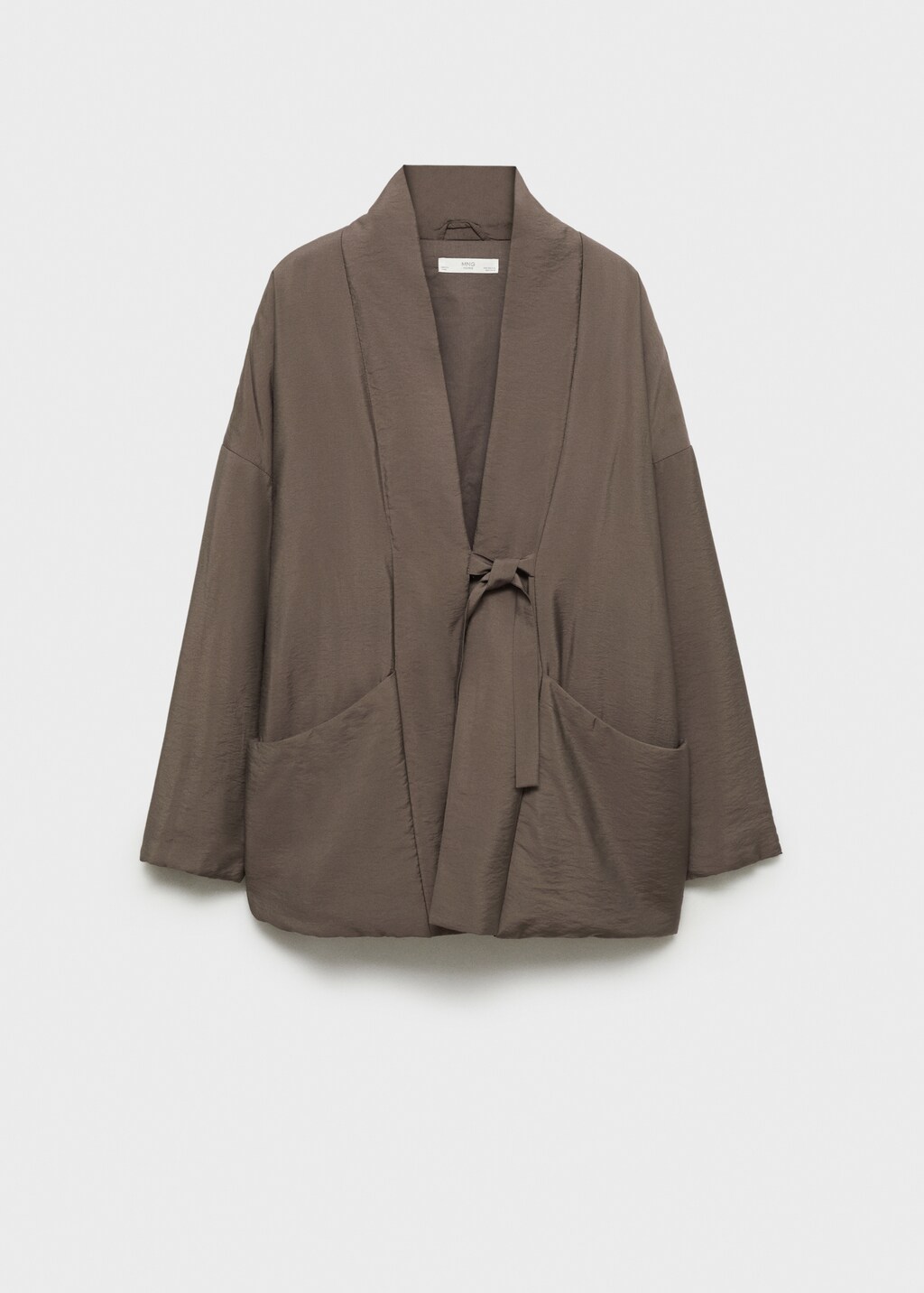 Padded robe with pockets - Brown