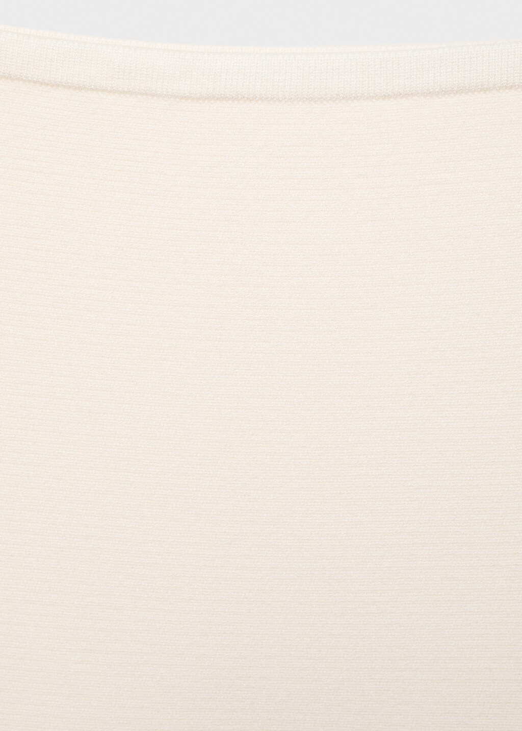 A-line knitted bandeau top - Black