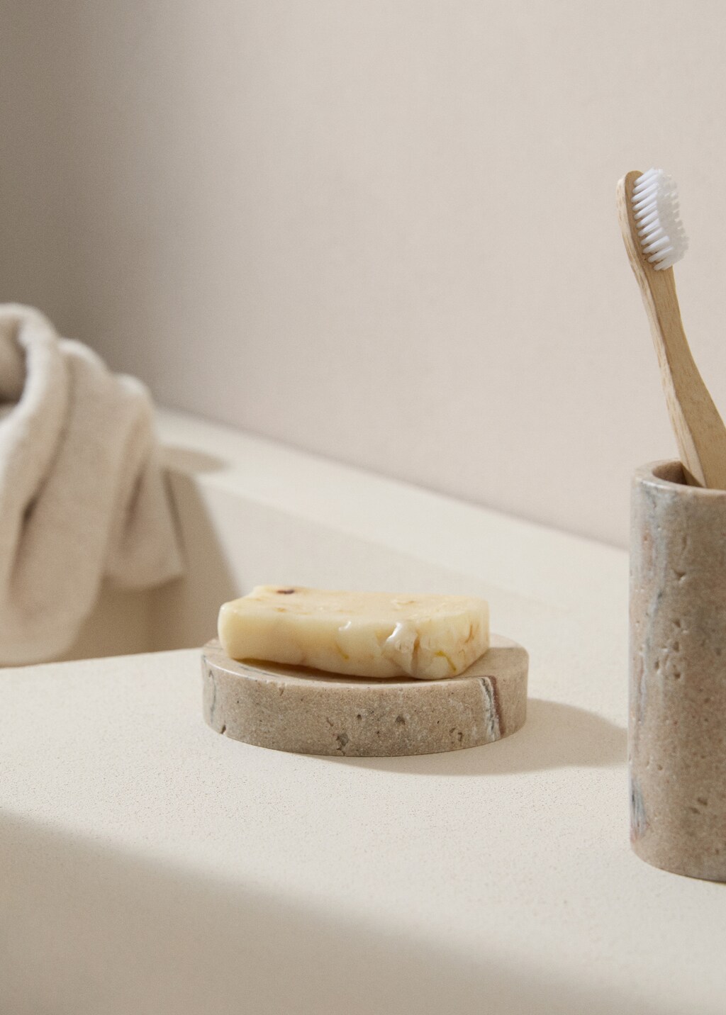 Soap holder stone - Light/Pastel Grey