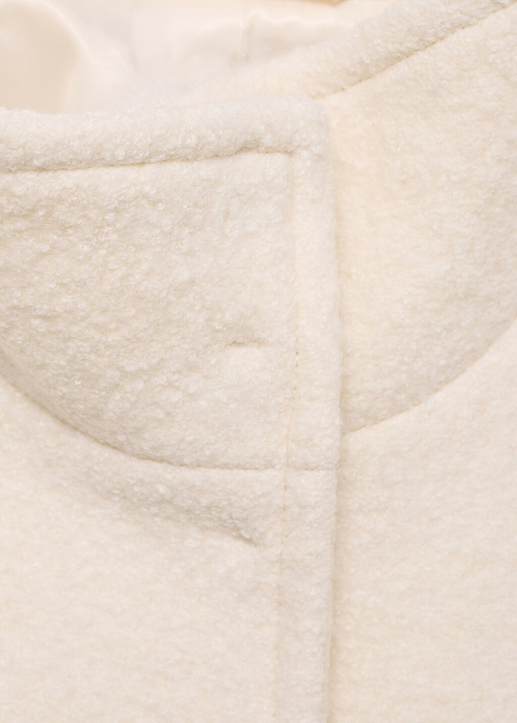 Turtleneck wool jacket - Dark Navy