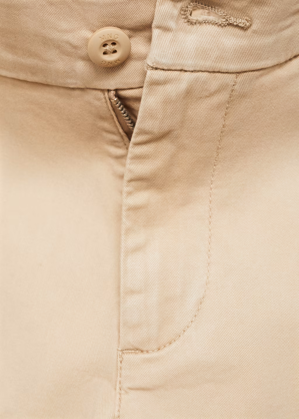 Straight-fit chino trousers - Sand