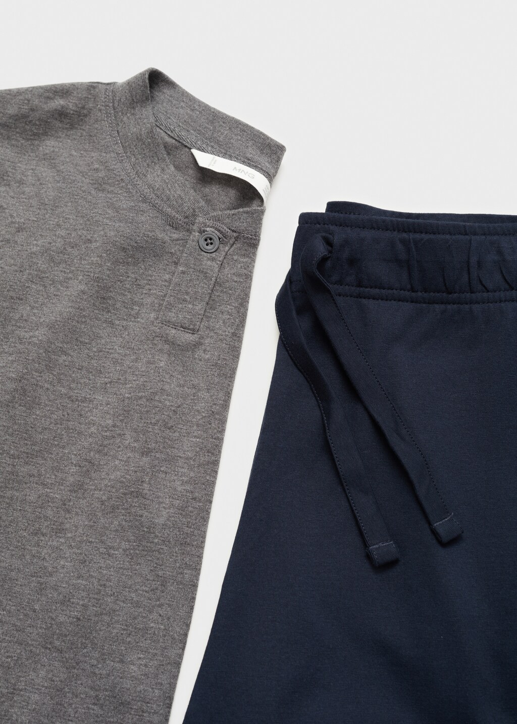 Cotton structured pyjama pack - Khaki