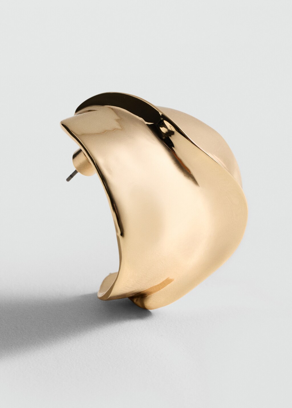 Volume relief earrings - Gold