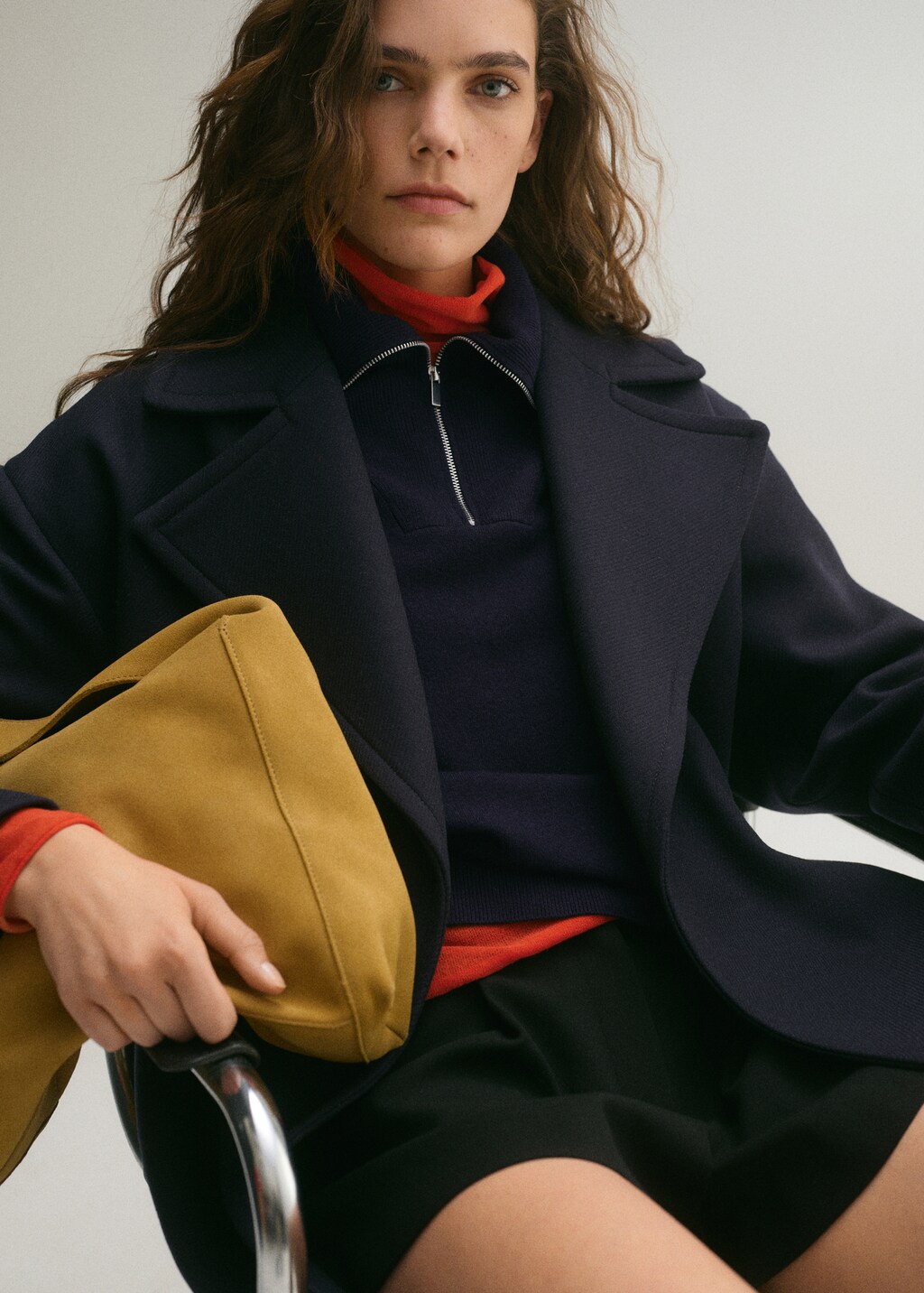 Zip neck jumper - Dark Navy